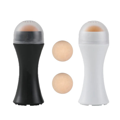 Face Oil Absorbing Roller Natural Volcanic Stone Facial Pore Cleaning Oil Removing Massage Body Stick Makeup Face Skin Care Tool