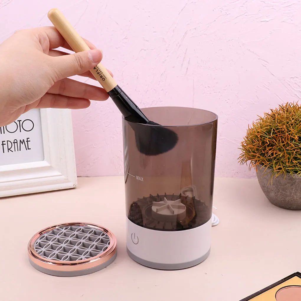 New Makeup Brush Cleaner Automatic Rotating Makeup Brush Cleaner  Electric Cosmetic Makeup Brush Rotary Washing Machine