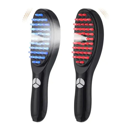 1pcs Therabrush for Hair Innovative Hair Restoring Brush Red and Blue Light Therapy Portable Micro-Current Medicine Massage Comb