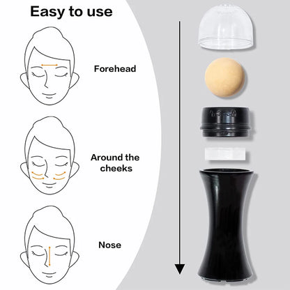 Face Oil Absorbing Roller Natural Volcanic Stone Facial Pore Cleaning Oil Removing Massage Body Stick Makeup Face Skin Care Tool