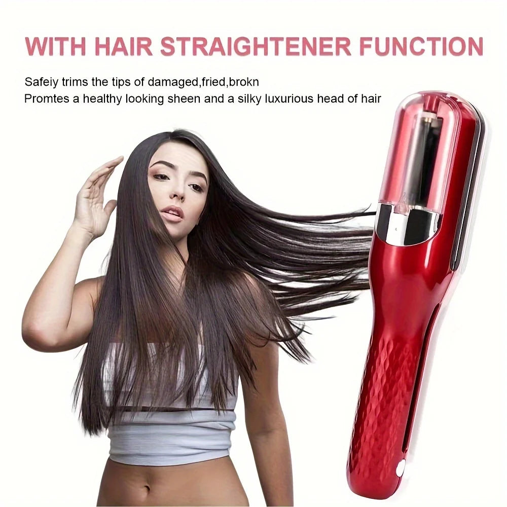 Portable mini straightener, evenly distributed heat, hair styling tool, lightweight travel friendly design