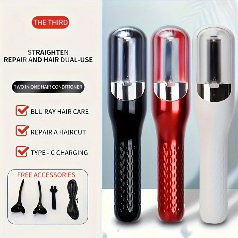 Portable mini straightener, evenly distributed heat, hair styling tool, lightweight travel friendly design