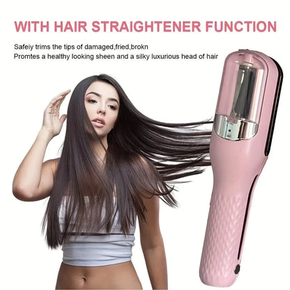 Portable mini straightener, evenly distributed heat, hair styling tool, lightweight travel friendly design